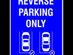 Indicator reverse parking only
